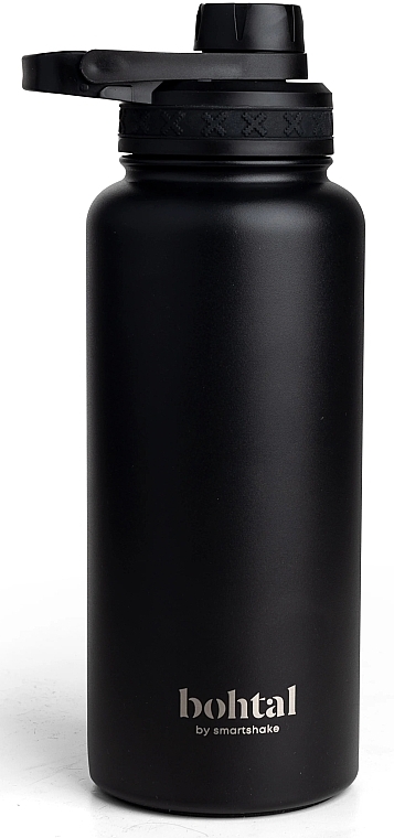 Metalowa butelka na wodę, 960 ml, czarna - Bohtal by SmartShake Insulated Sports Bottle Black — Zdjęcie N1