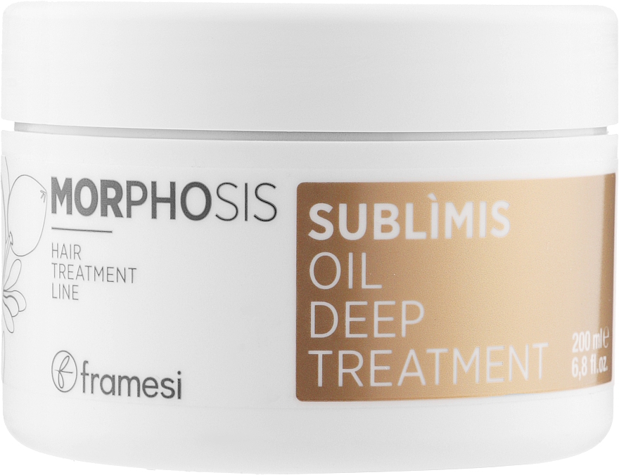 Rewitalizująca maska ​​odżywcza do włosów suchych - Framesi Morphosis Sublimis Oil Deep Treatment — Zdjęcie N1