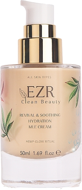 Kojący krem do twarzy - EZR Clean Beauty Revival & Soothing Hydration Mle Cream
