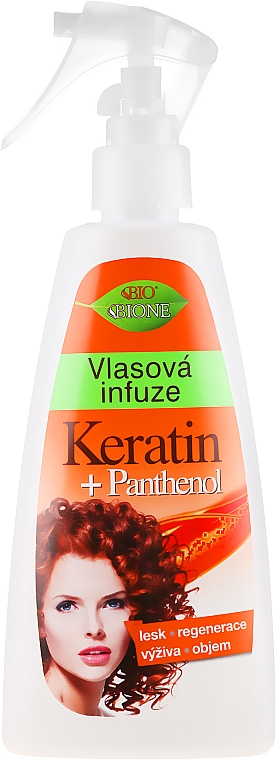 Spray do włosów Keratyna i pantenol - Bione Cosmetics Keratin + Panthenol Hair Infusion — Zdjęcie N1