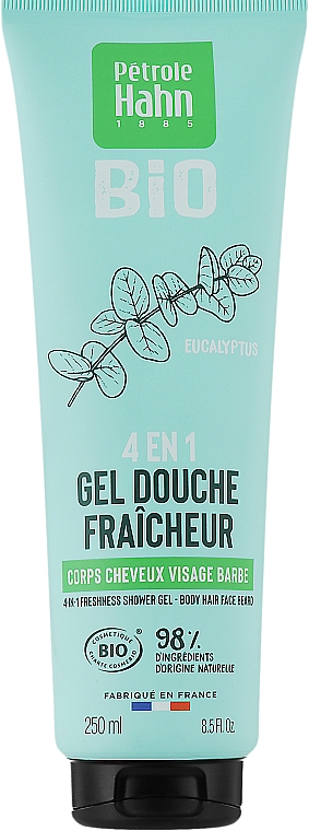 Nawilżający żel pod prysznic z ekstraktem z eukaliptusa - Eugene Perma Petrole Hahn Bio 4In1 Moisturizing Shower Gel — Zdjęcie N1