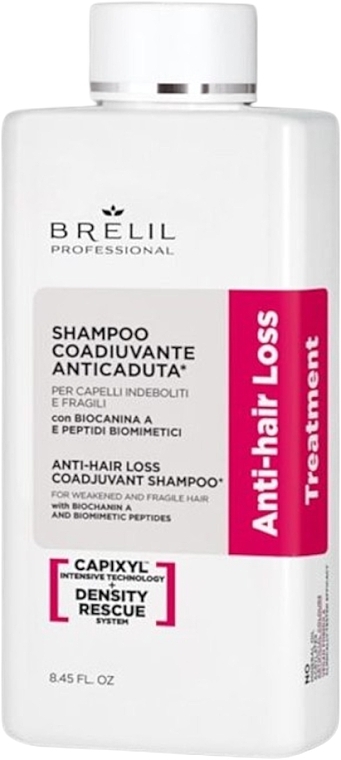 Szampon pomocniczy zapobiegający wypadaniu włosów - Brelil Anti-Hair Loss Coadjuvant Shampoo — Zdjęcie N1
