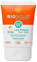 Kup Nawilżający balsam do twarzy i ciała dla dzieci SPF 50+ - Biosolis Kids Sun Milk For Face And Body SPF 50+