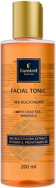 Tonik do twarzy z ekstraktem z rokitnika zwyczajnego - Famirel Facial Tonic Sea Buckthorh With Dead Sea Minerals — Zdjęcie N1