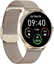 Smartwatch damski, złota bransoleta - Garett Smartwatch Classy — Zdjęcie N3