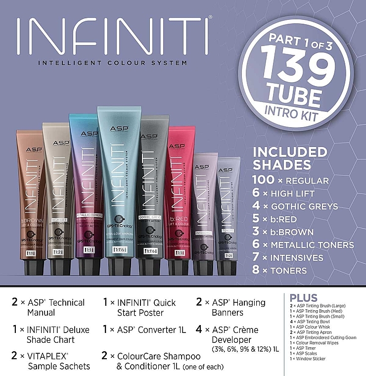 Zestaw, 172 produkty - Affinage Infiniti 139 Tubes Complete Intro Kit — Zdjęcie N2