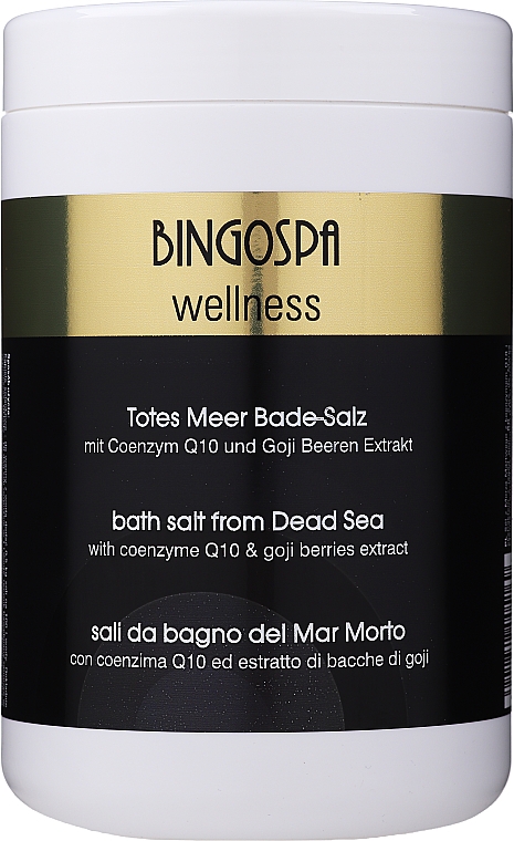 Sól do kąpieli spa z Morza Martwego z koenzymem Q10 i ekstraktem z jagód goji - BingoSpa Salt For Bath SPA of Dead Sea — Zdjęcie N1
