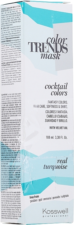 PRZECENA! Farba do włosów - Kosswell Professional Color Trends Mask Cocktail Colors * — Zdjęcie N4