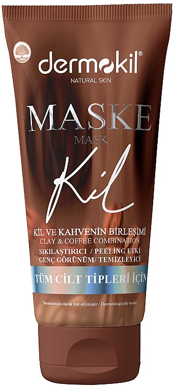 Ujędrniająca maseczka do twarzy z glinką i kawą - Dermokil Firming Facial Clay Mask (tube) — Zdjęcie N1
