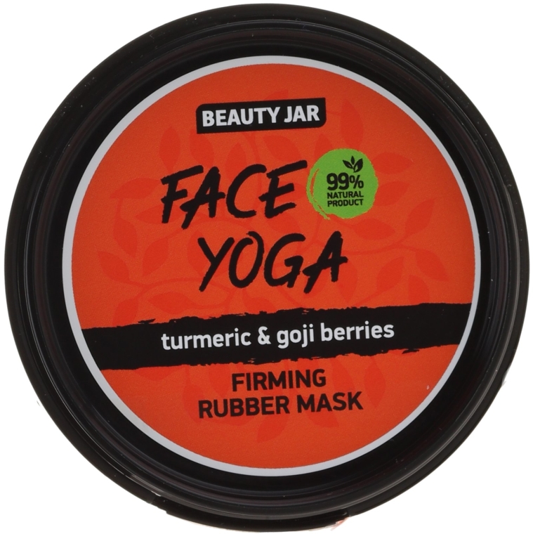 Ujędrniająca maska gumowa do twarzy Kurkuma i jagody goji - Beauty Jar Face Yoga Firming Rubber Mask — Zdjęcie N2