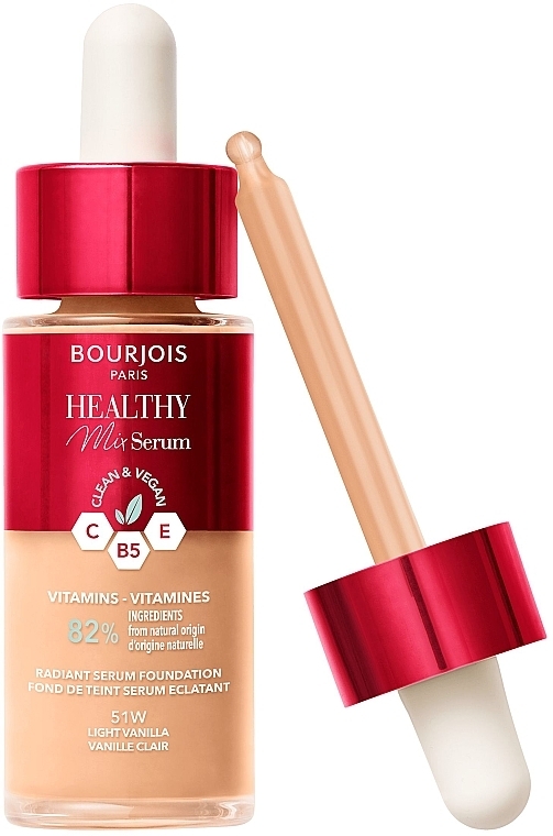 Podkład do twarzy - Bourjois Healthy Mix Serum Foundation — Zdjęcie N2