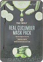 Kup Maska w płachcie z ekstraktem z ogórka - Pax Moly Real Cucumber Mask Pack