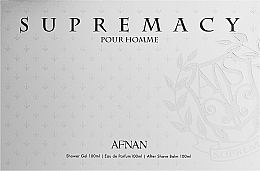 Afnan Perfumes Supremacy Silver - Zestaw (edp 100 ml + sh/gel 100 ml + af/sh/balm 100 ml) — Zdjęcie N1