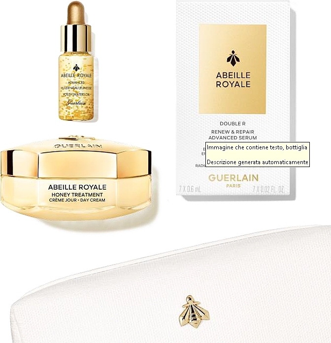 Zestaw - Guerlain Abeille Royale (dcr/50ml + oil/5ml + ser/7x0.6ml + bag) — Zdjęcie N1