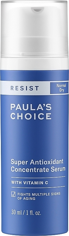 Serum antyoksydacyjne z witaminą C do twarzy - Paula's Choice Resist Anti-Aging Super Antioxidant Concentrate Serum — Zdjęcie N1