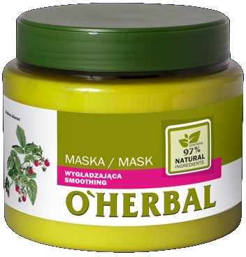 Wygładzająca maska do włosów z ekstraktem z malin - O'Herbal — фото N1