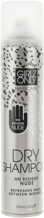 Transparentny suchy szampon do włosów delikatnych - Girlz Only Hair Care Dry Shampoo Nude No Residue