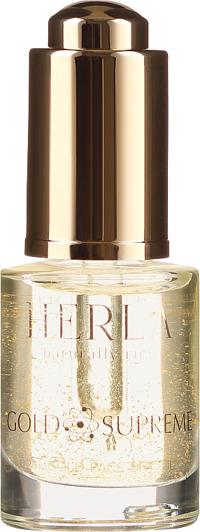 Suchy olejek do twarzy z drobinkami złota - Herla Gold Supreme 24K Gold Face Dry Oil — Zdjęcie N2