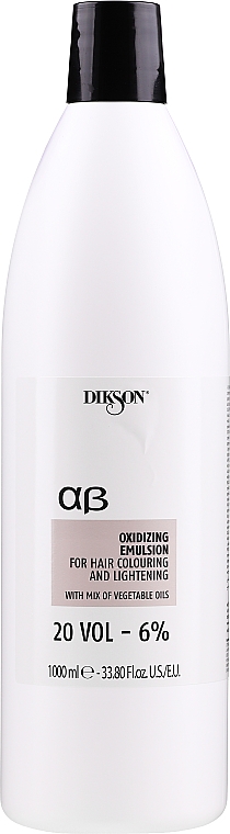 Utleniacz do włosów 6% - Dikson ArgaBeta Professional Oxidizing Emulsion