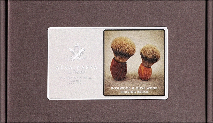 Pędzel do golenia, mały - Acca Kappa Ercole Olive Wood Shaving Brush — Zdjęcie N2