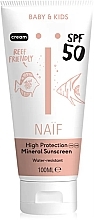 Kup Krem przeciwsłoneczny dla niemowląt i dzieci - Naif Baby & Kids Sun Cream SPF50