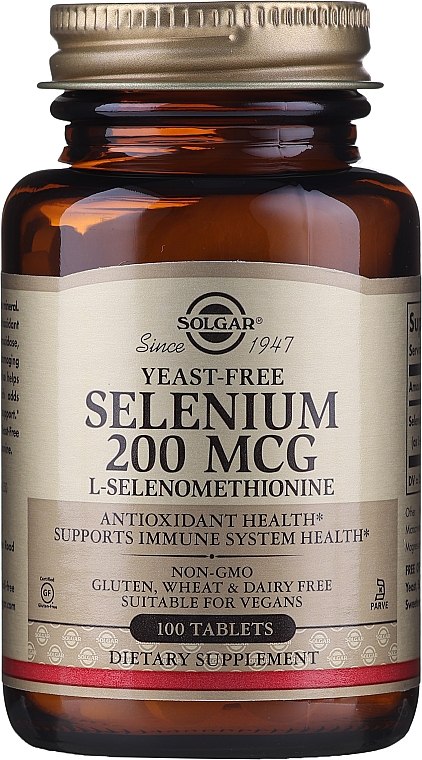 Suplement diety - Solgar Selenium 200 mcg — Zdjęcie N1