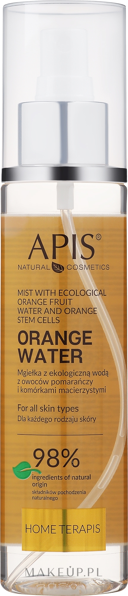 Mgiełka z ekologiczną wodą z owoców pomarańczy i komórkami macierzystymi - APIS Professional Home TerApis — Zdjęcie 150 ml