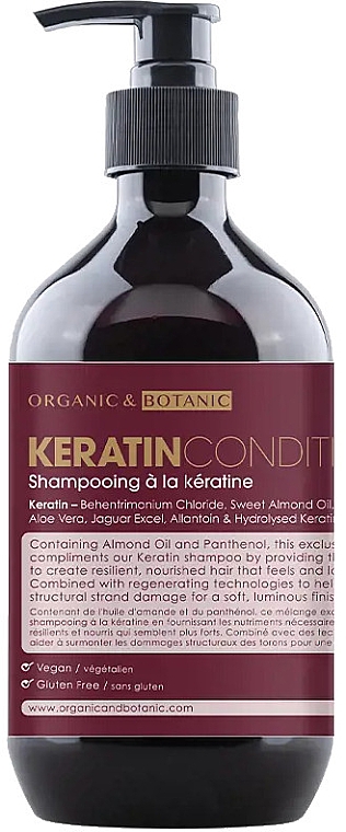 Odżywka do włosów z keratyną - Organic & Botanic Keratin Conditioner — Zdjęcie N1