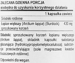 Suplement diety Korzeń łopianu, 430 mg - Now Foods Burdock Root — Zdjęcie N2