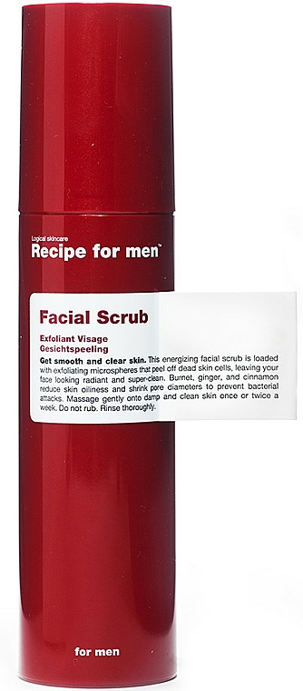 Odświeżający peeling do twarzy dla mężczyzn - Recipe For Men Facial Scrub  — Zdjęcie N1