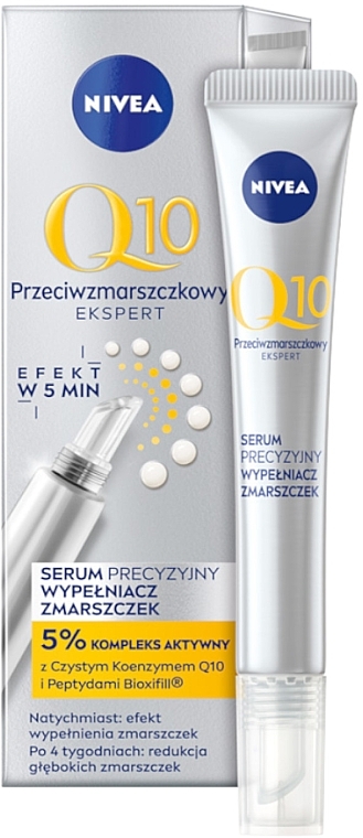 Przeciwzmarszczkowy duet krem na dzień i serum - NIVEA Duopack Q10 (f/ser/15ml + f/cr/50ml) — Zdjęcie N3