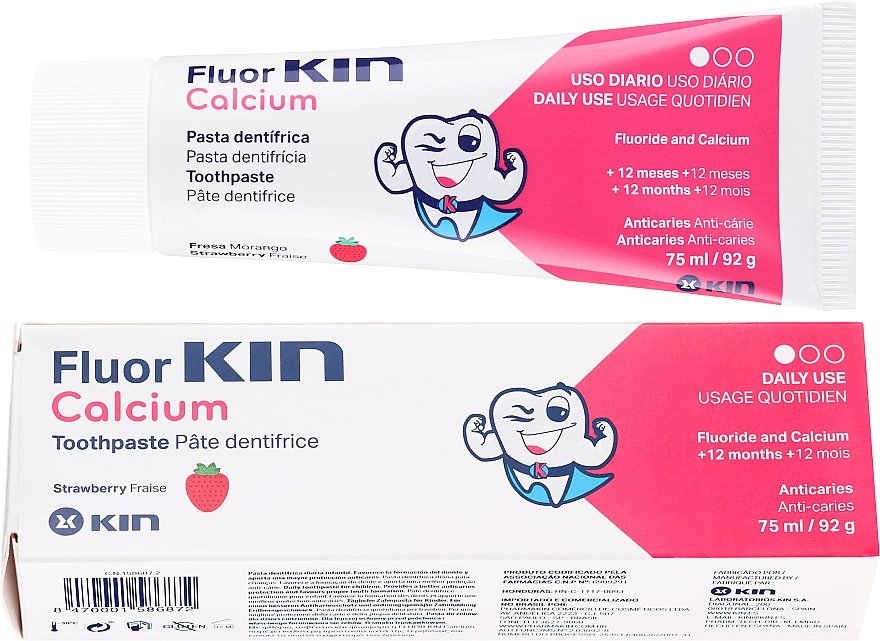Pasta do zębów dla dzieci - Kin Fluor Calcium Tootpaste — Zdjęcie N1