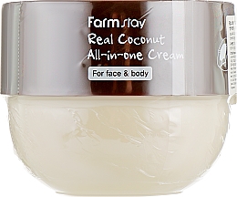 Krem do twarzy i ciała z kokosem - FarmStay Real Coconut All-In-One Cream — Zdjęcie N2