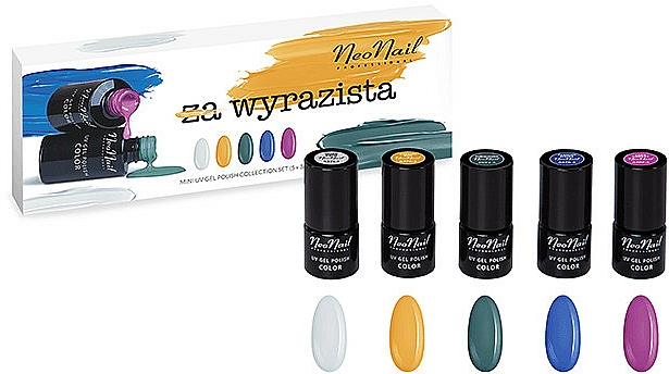 Zestaw - NeoNail Professional Wyrazista (5 x nail/polish 3 ml) — Zdjęcie N1