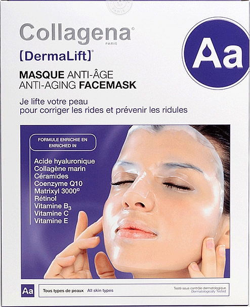 Hydrożelowa maska przeciwstarzeniowa - Collagena Paris DermaLift Anti-Aging Face Mask — Zdjęcie N1