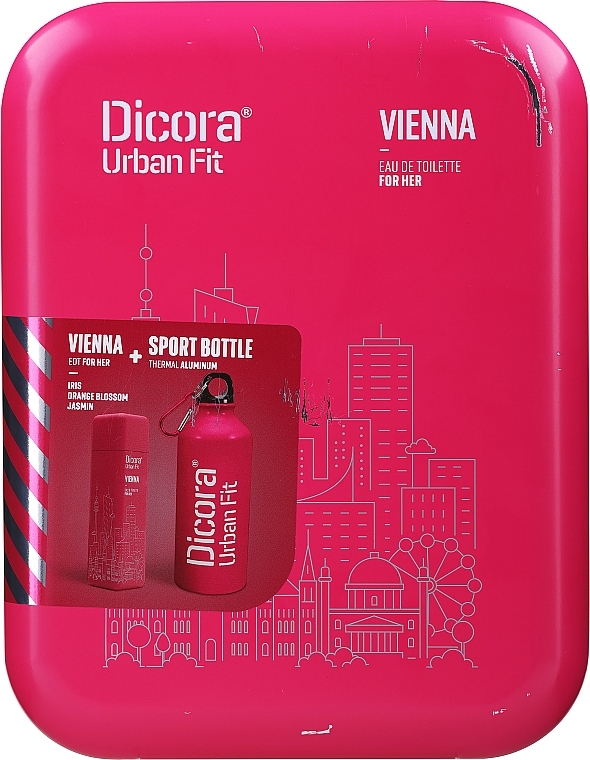 PRZECENA! Dicora Urban Fit Vienna - Zestaw (edt 100 ml + bottle) * — Zdjęcie N3