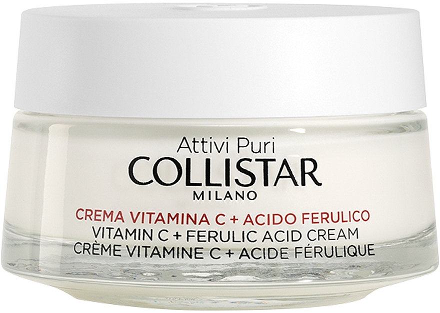 Krem do twarzy z witaminą C i kwasem ferulowym - Collistar Attivi Puri Vitamin C + Ferulic Acid Cream