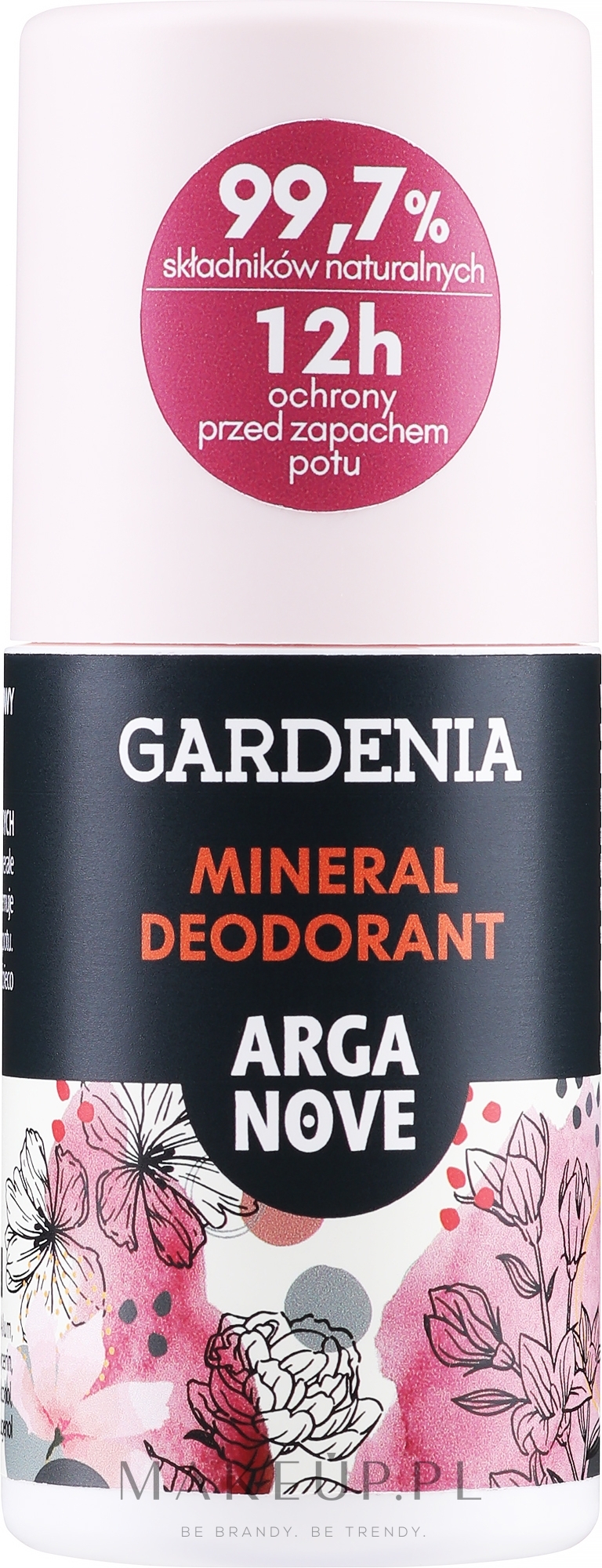 Naturalny dezodorant mineralny Gardenia - Arganove Gardenia Roll-On Deodorant — Zdjęcie 50 ml