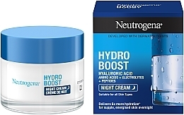 Nawilżający krem do twarzy na noc - Neutrogena Hydro Boost Sleeping Cream — Zdjęcie N2
