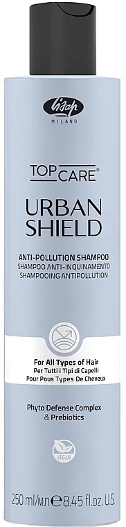 Szampon chroniący włosy przed zanieczyszczeniami - Lisap Top Care Urban Shield Anti-Pollution Shampoo — Zdjęcie N1