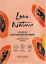 Rewitalizująca maska do włosów z organiczną papają - Oriflame Love Nature Repairing Hair Smoothie Mask With Organic Papaya — Zdjęcie N1
