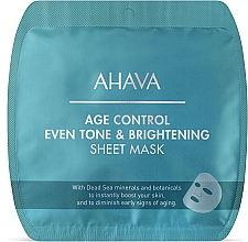 Rozjaśniająca maska przeciwstarzeniowa - Ahava Age Control Even Tone & Brightening Sheet Mask — Zdjęcie N1
