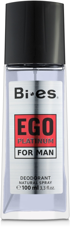 Bi-es Ego Platinum - Perfumowany dezodorant w atomizerze dla mężczyzn — Zdjęcie N1
