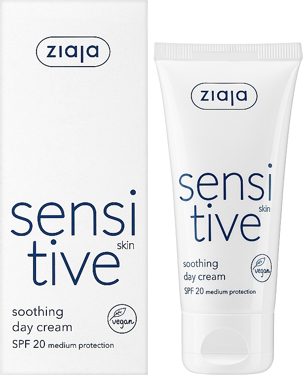Łagodzący krem do twarzy na dzień - Ziaja Sensitive Skin Soothing Day Cream — Zdjęcie N2