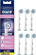 Wymienne główki szczoteczek elektrycznych, 6 szt. - Oral-B Sensitive Clean UltraThin Toothbrush Heads — Zdjęcie N1