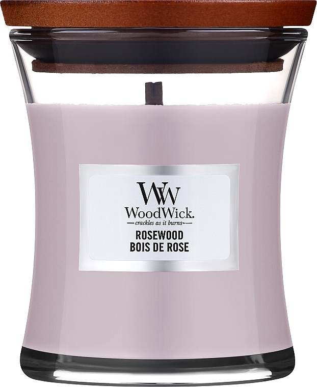 Świeca zapachowa w szkle - WoodWick Hourglass Candle Rosewood — Zdjęcie N1