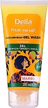Żel do mycia twarzy i ciała o zapachu mango - Delia Fruit Me Up! Mango Face & Body Gel Wash  — Zdjęcie N1