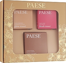 Kup Zestaw - Paese Kiss My Cheeks (Cold) (blush/4g + bronzer/12g + highlighter/4g)