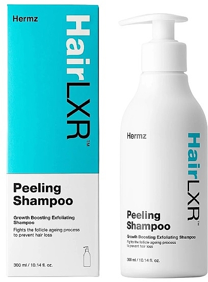 Szampon peelingujący do głębokiego oczyszczania skóry głowy - Hermz HirLXR Peeling Shampoo — Zdjęcie N1