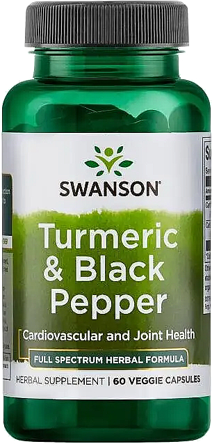 Suplement diety Kurkuma i pieprz czarny - Swanson Full Spectrum Turmeric & Black Pepper — Zdjęcie N1